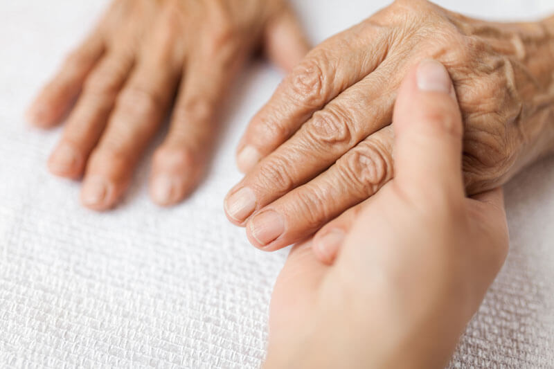 Elder Care hands
